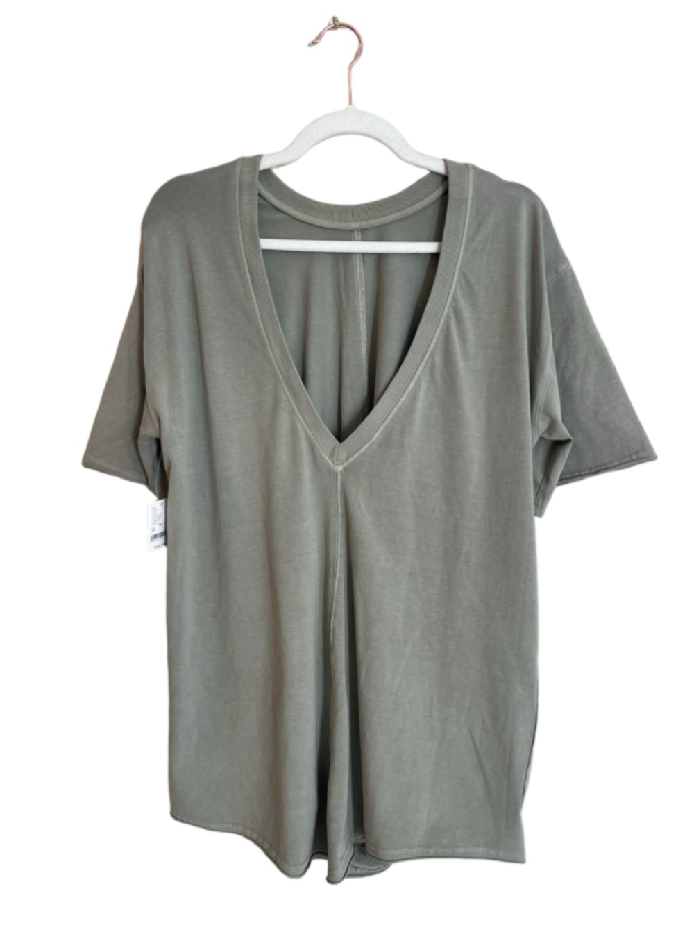 FP Movement Free People Hot Shot Tee Romper XS Sage Stone Green NWT